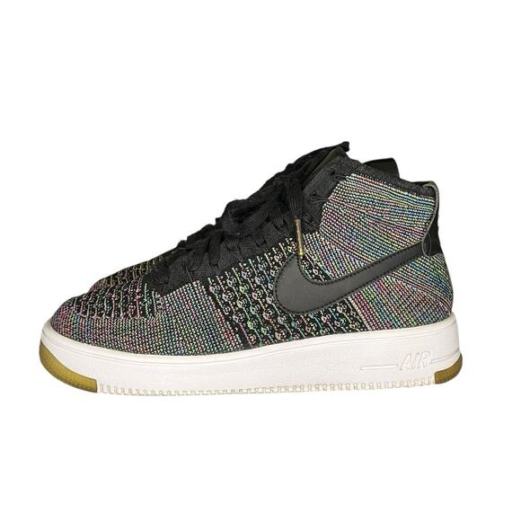 Nike Air Force 1 Mid Flyknit Ultra Sneakers Size 7Y Multicolored - Picture 1 of 6